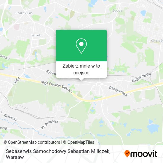 Mapa Sebaserwis Samochodowy Sebastian Miliczek