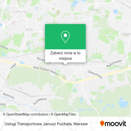 Mapa Usługi Transportowe Janusz Puchała