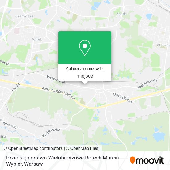 Mapa Przedsiębiorstwo Wielobranżowe Rotech Marcin Wypler