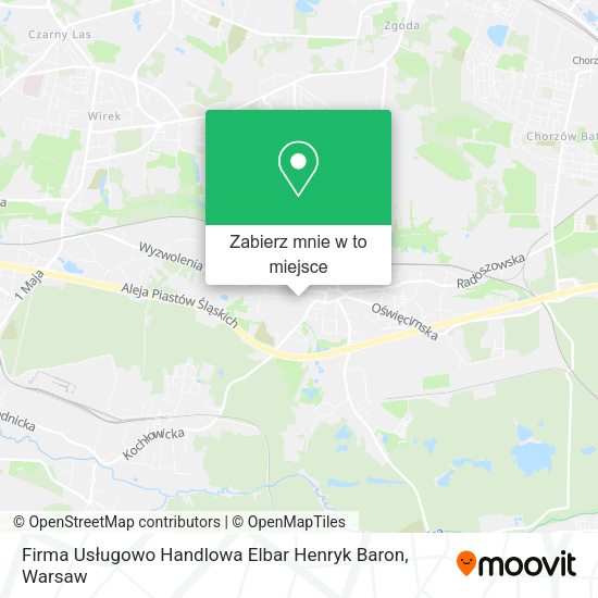 Mapa Firma Usługowo Handlowa Elbar Henryk Baron