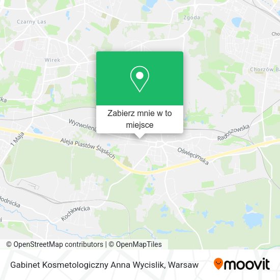 Mapa Gabinet Kosmetologiczny Anna Wycislik