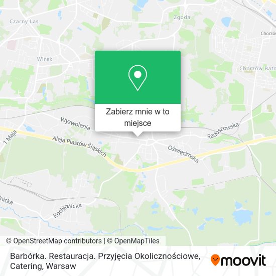 Mapa Barbórka. Restauracja. Przyjęcia Okolicznościowe, Catering