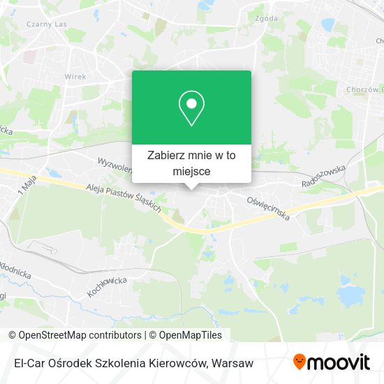 Mapa El-Car Ośrodek Szkolenia Kierowców