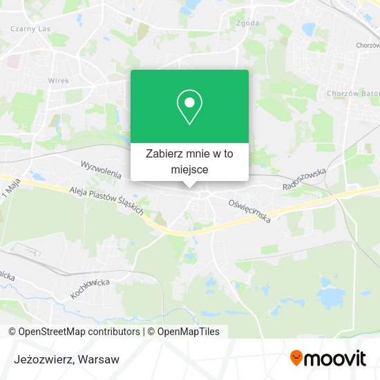 Mapa Jeżozwierz