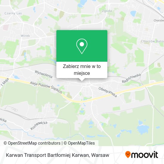 Mapa Karwan Transport Bartłomiej Karwan