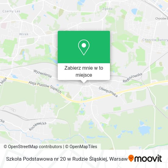 Mapa Szkoła Podstawowa nr 20 w Rudzie Śląskiej