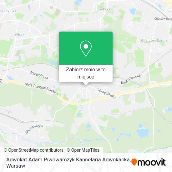 Mapa Adwokat Adam Piwowarczyk Kancelaria Adwokacka