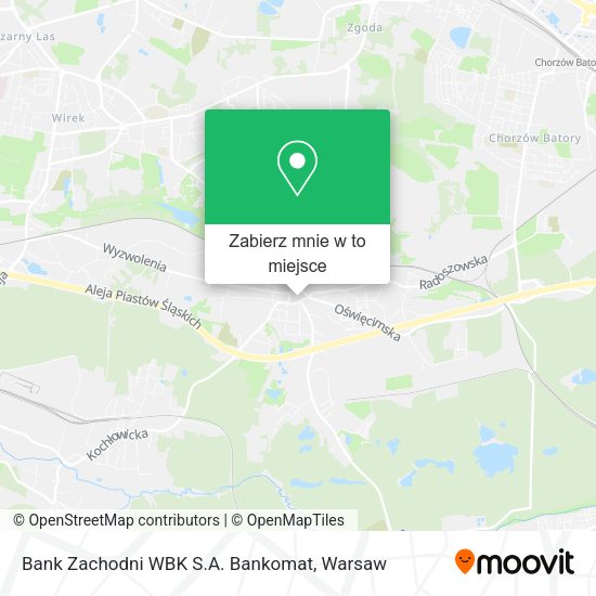 Mapa Bank Zachodni WBK S.A. Bankomat