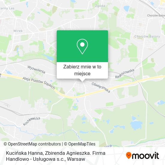 Mapa Kucińska Hanna, Zbirenda Agnieszka. Firma Handlowo - Usługowa s.c.