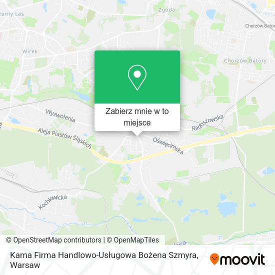 Mapa Kama Firma Handlowo-Usługowa Bożena Szmyra