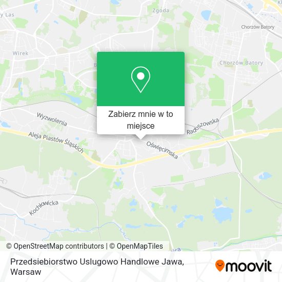 Mapa Przedsiebiorstwo Uslugowo Handlowe Jawa