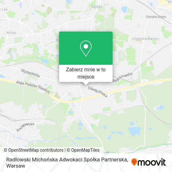 Mapa Radłowski Michońska Adwokaci Spółka Partnerska