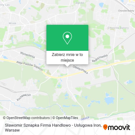 Mapa Sławomir Sznapka Firma Handlowo - Usługowa Iron