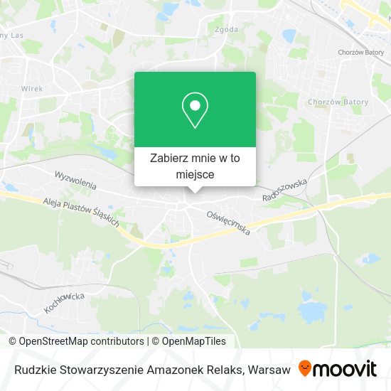 Mapa Rudzkie Stowarzyszenie Amazonek Relaks