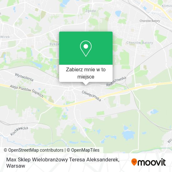 Mapa Max Sklep Wielobranżowy Teresa Aleksanderek