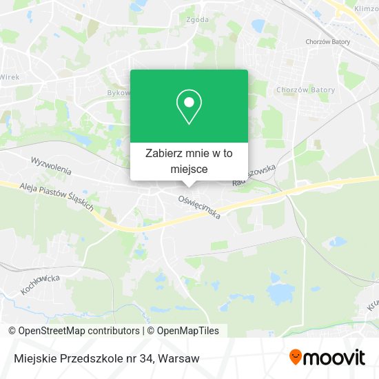 Mapa Miejskie Przedszkole nr 34