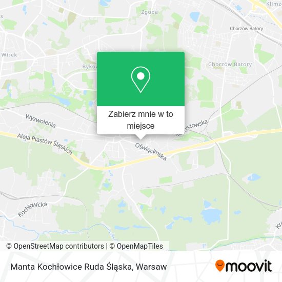 Mapa Manta Kochłowice Ruda Śląska