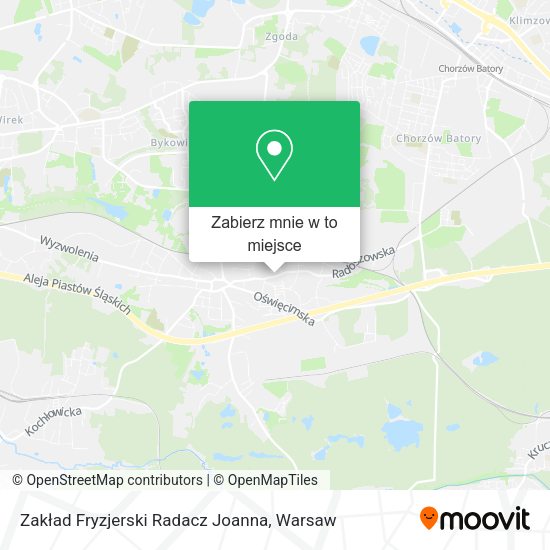 Mapa Zakład Fryzjerski Radacz Joanna