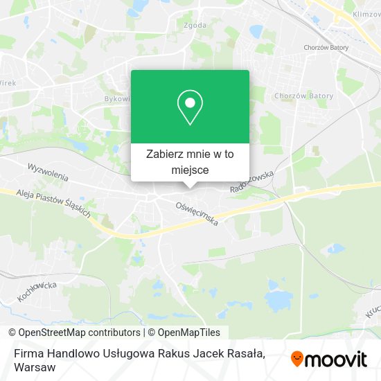 Mapa Firma Handlowo Usługowa Rakus Jacek Rasała