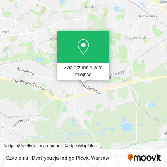 Mapa Szkolenia i Dystrybucja Indigo Płock