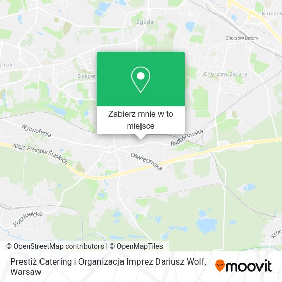 Mapa Prestiż Catering i Organizacja Imprez Dariusz Wolf