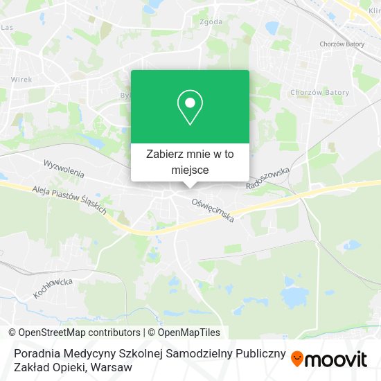 Mapa Poradnia Medycyny Szkolnej Samodzielny Publiczny Zakład Opieki