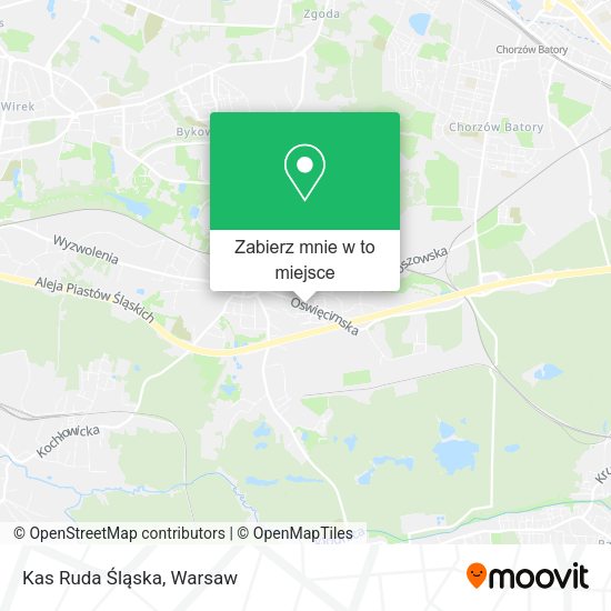 Mapa Kas Ruda Śląska