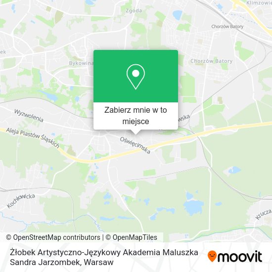 Mapa Żłobek Artystyczno-Językowy Akademia Maluszka Sandra Jarzombek