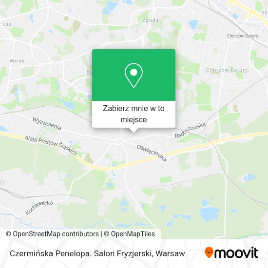 Mapa Czermińska Penelopa. Salon Fryzjerski