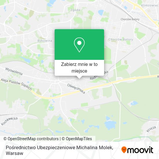 Mapa Pośrednictwo Ubezpieczeniowe Michalina Molek