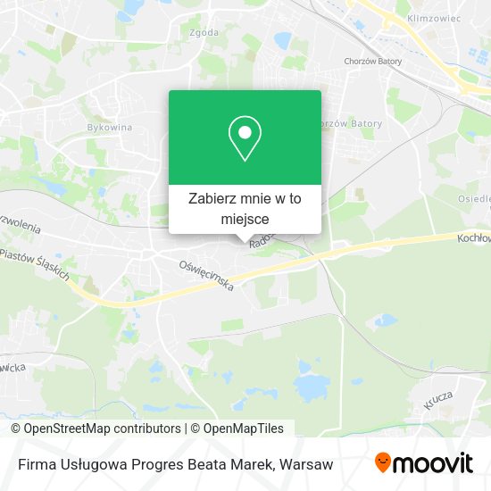 Mapa Firma Usługowa Progres Beata Marek