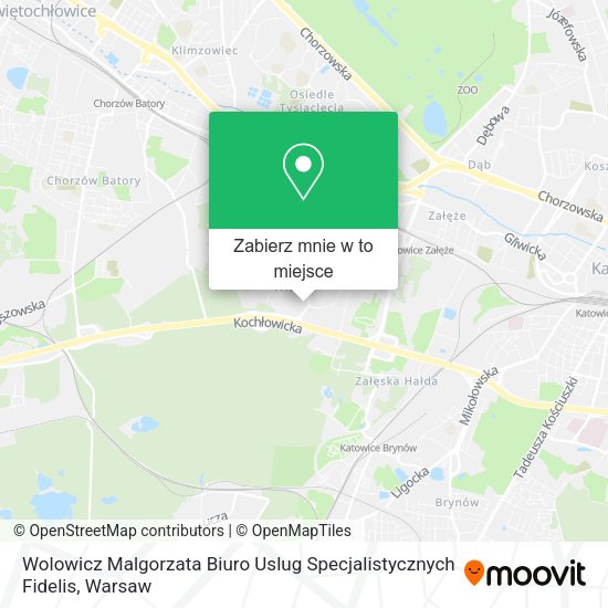 Mapa Wolowicz Malgorzata Biuro Uslug Specjalistycznych Fidelis