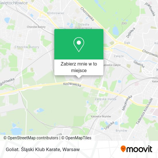 Mapa Goliat. Śląski Klub Karate