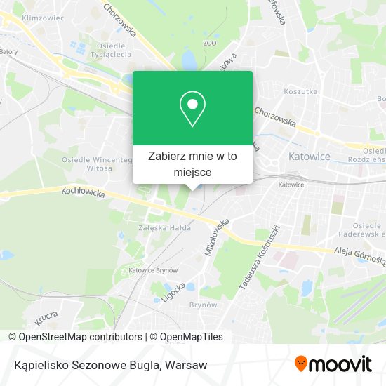 Mapa Kąpielisko Sezonowe Bugla