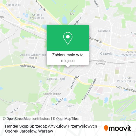 Mapa Handel Skup Sprzedaż Artykułów Przemysłowych Ogórek Jarosław