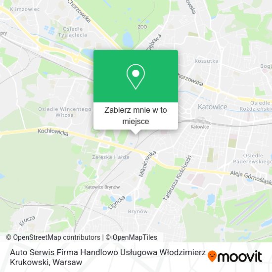 Mapa Auto Serwis Firma Handlowo Usługowa Włodzimierz Krukowski