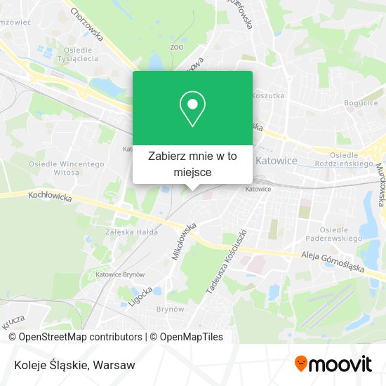 Mapa Koleje Śląskie