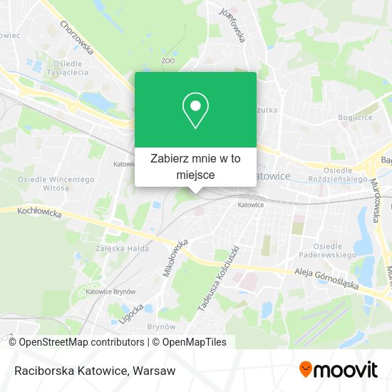 Mapa Raciborska Katowice