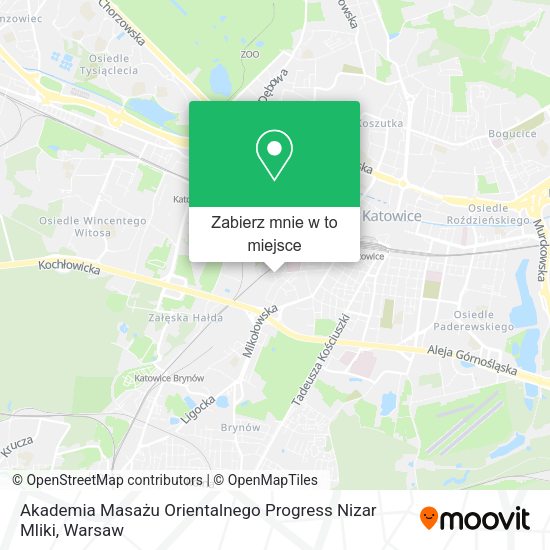 Mapa Akademia Masażu Orientalnego Progress Nizar Mliki