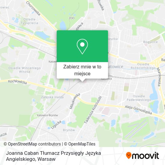 Mapa Joanna Caban Tłumacz Przysięgły Języka Angielskiego