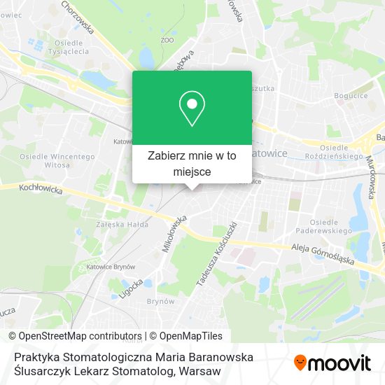 Mapa Praktyka Stomatologiczna Maria Baranowska Ślusarczyk Lekarz Stomatolog