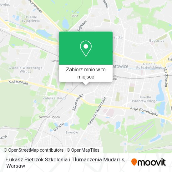 Mapa Łukasz Pietrzok Szkolenia i Tłumaczenia Mudarris