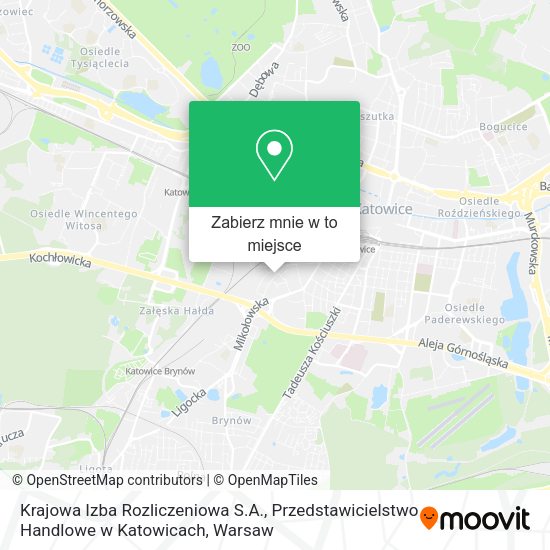 Mapa Krajowa Izba Rozliczeniowa S.A., Przedstawicielstwo Handlowe w Katowicach