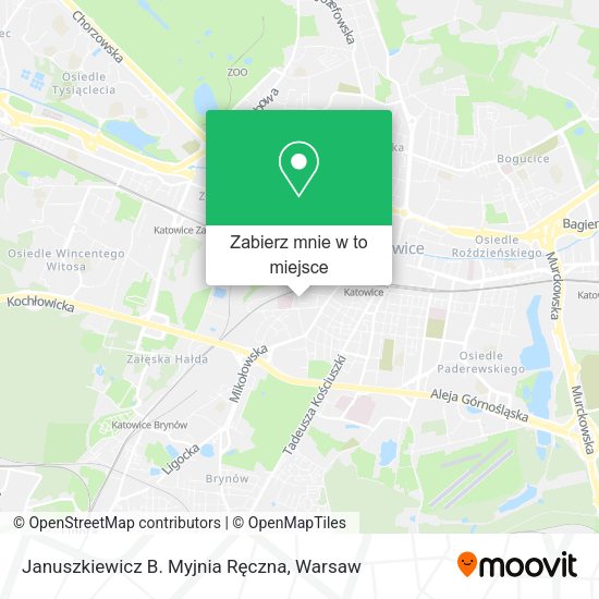 Mapa Januszkiewicz B. Myjnia Ręczna