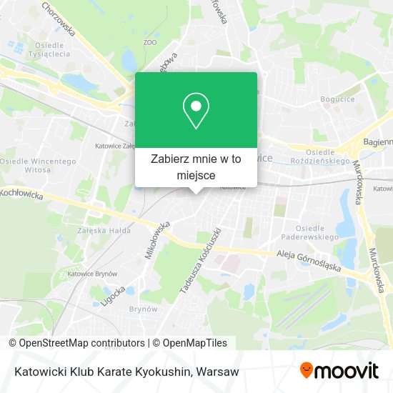 Mapa Katowicki Klub Karate Kyokushin