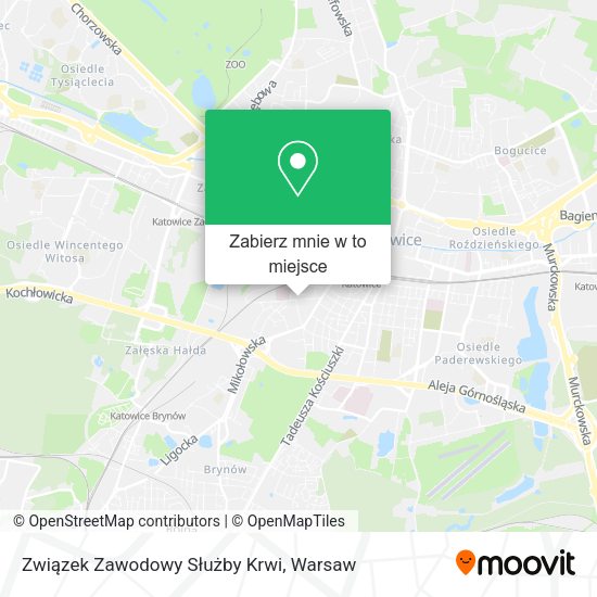 Mapa Związek Zawodowy Służby Krwi