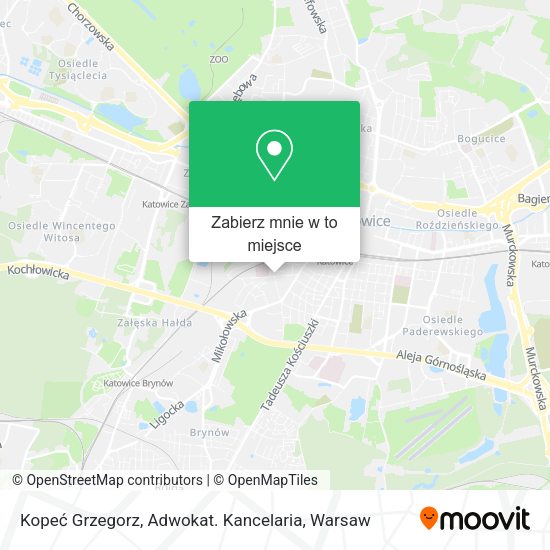 Mapa Kopeć Grzegorz, Adwokat. Kancelaria