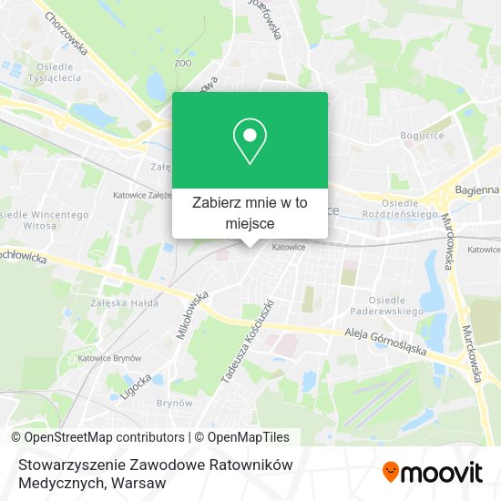 Mapa Stowarzyszenie Zawodowe Ratowników Medycznych