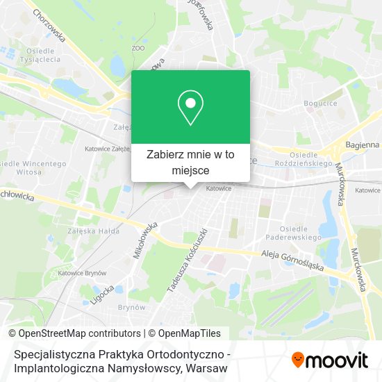 Mapa Specjalistyczna Praktyka Ortodontyczno - Implantologiczna Namysłowscy