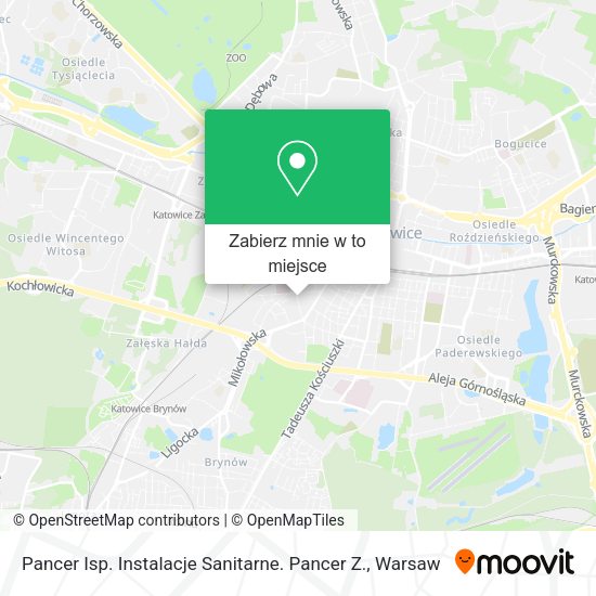 Mapa Pancer Isp. Instalacje Sanitarne. Pancer Z.